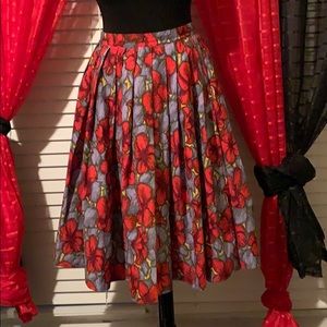 Floral print skirt